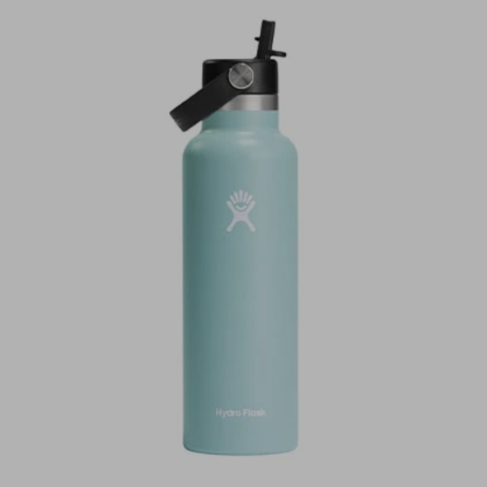 HYDRO FLASK Sky Blue Bottle with Flex Straw Cap 21oz